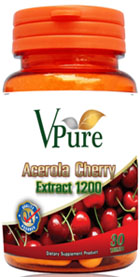 รูปภาพของ Vpure Acerola Cherry 1200mg 30ม็ด